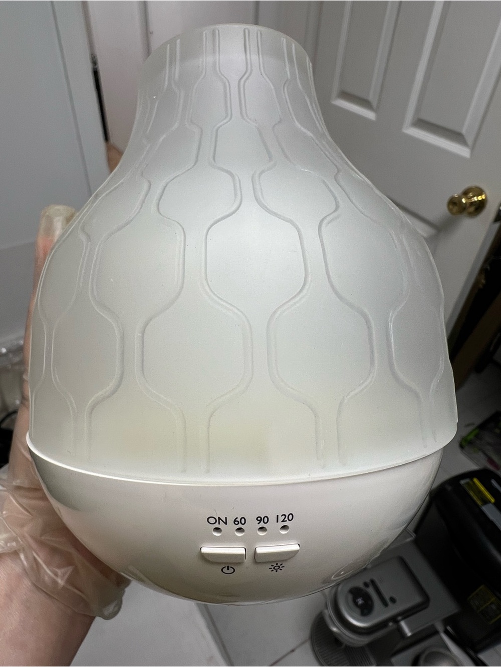 White Ultrasonic Essential Oil Diffuser -